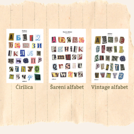 Anko stiker list sa slovima za planer i albume