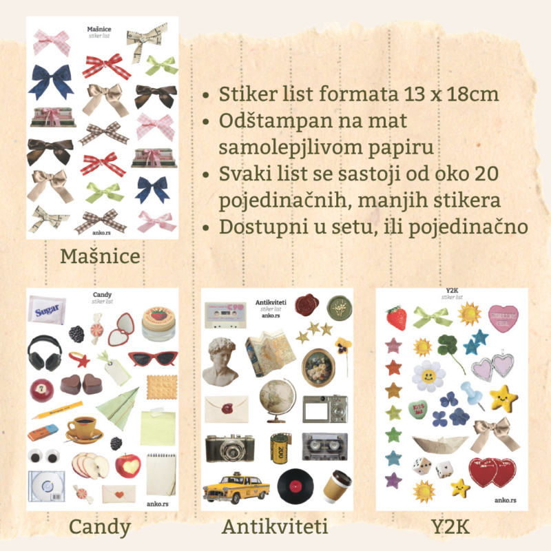 Stikeri za planer i albume